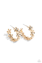 Load image into Gallery viewer, Paparazzi Floral Flamenco - Gold Earring
