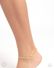 Load image into Gallery viewer, Paparazzi A FLIGHT-ing Chance - Gold Anklet
