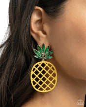 Load image into Gallery viewer, Paparazzi Pineapple Passion - Yellow Earring
