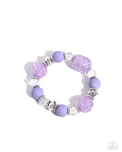 Load image into Gallery viewer, Paparazzi Sweetly Shattered - Purple Bracelet
