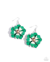 Load image into Gallery viewer, Paparazzi Tropical Treasure - Green Earring
