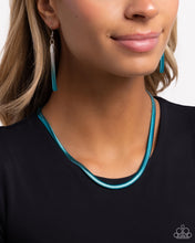 Load image into Gallery viewer, Paparazzi Spray Paint Sass - Blue Necklace
