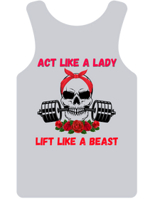 Act Like A Lady Heat Transfer Vinly (HTV) Print Only