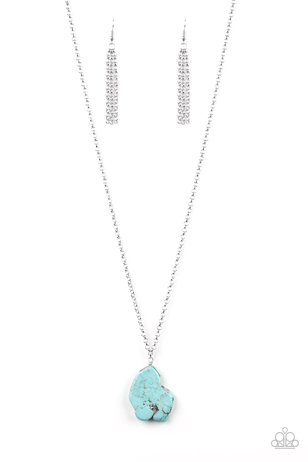We Will, We Will, Rock You! - Blue Turquoise Necklace Paparazzi