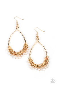 Paparazzi Wishing Well Wonder - Gold Earring