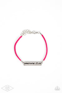 Have Faith - Pink Leather Bracelet Paparazzi