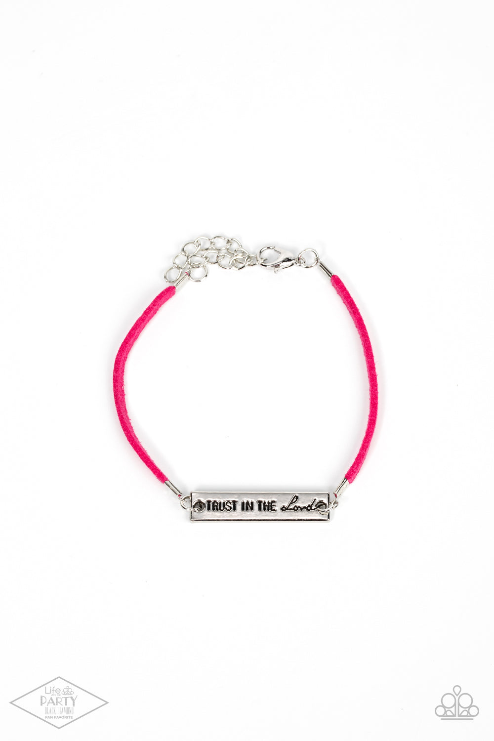 Have Faith - Pink Leather Bracelet Paparazzi
