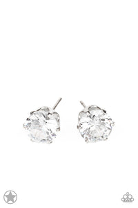 Paparazzi Just In TIMELESS - White Post Earring