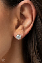 Load image into Gallery viewer, Paparazzi Just In TIMELESS - White Post Earring
