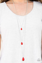 Load image into Gallery viewer, Mountain Tears - Red Stone Layered Necklace Paparazzi
