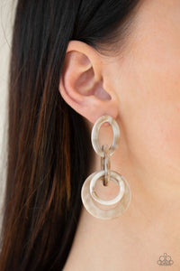 HAVANA HAUTE SPOT - BROWN Acrylic Earring Paparazzi