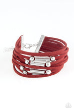 Load image into Gallery viewer, Back To BACKPACKER - Red Leather Bracelet Paparazzi
