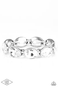 Paparazzi DIVA In Disguise - Silver Rhinestone Bracelet