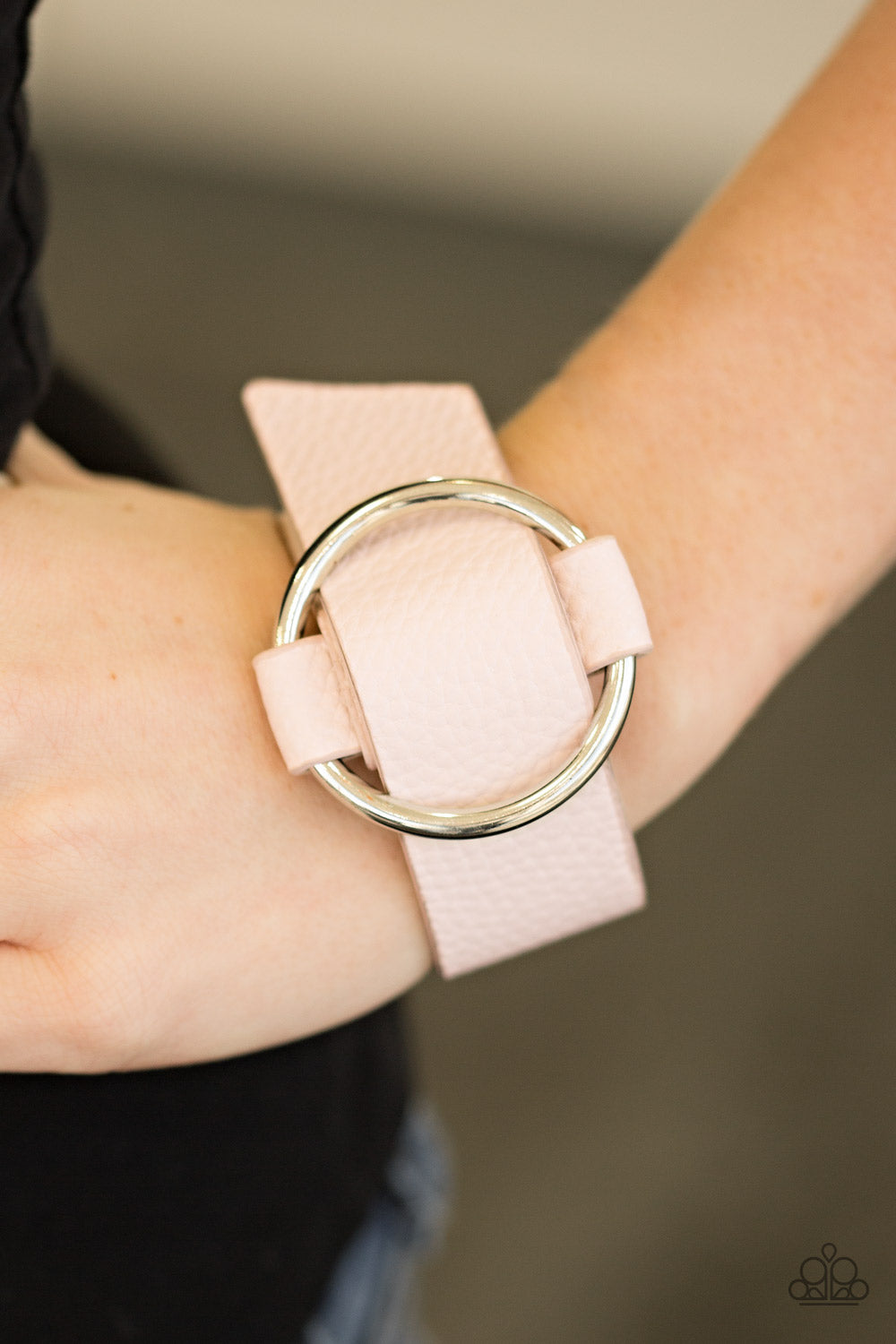 Simply Stylish - Pink Leather Bracelet Paparazzi