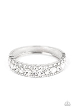 Load image into Gallery viewer, Paparazzi Mega Megawatt - White Rhinestone Bracelet
