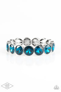 Number One Knockout - Blue Rhinestone Bracelet Paparazzi