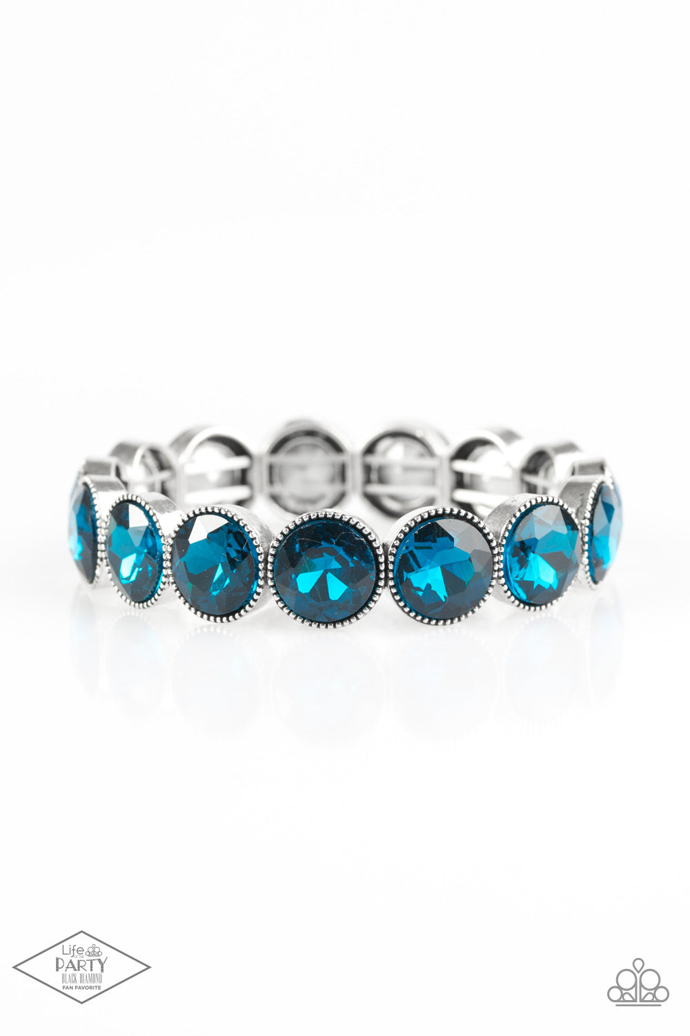 Number One Knockout - Blue Rhinestone Bracelet Paparazzi