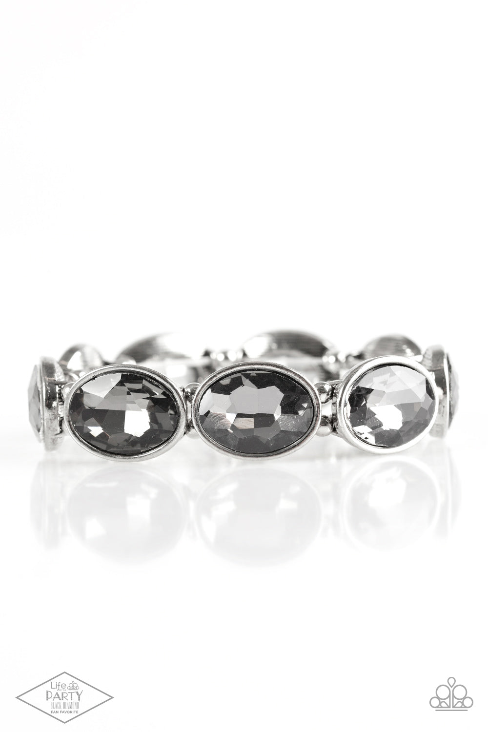 Paparazzi DIVA In Disguise - Silver Rhinestone Bracelet
