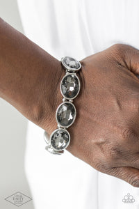 Paparazzi DIVA In Disguise - Silver Rhinestone Bracelet