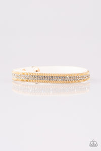 Babe Bling - White Leather Band Paparazzi