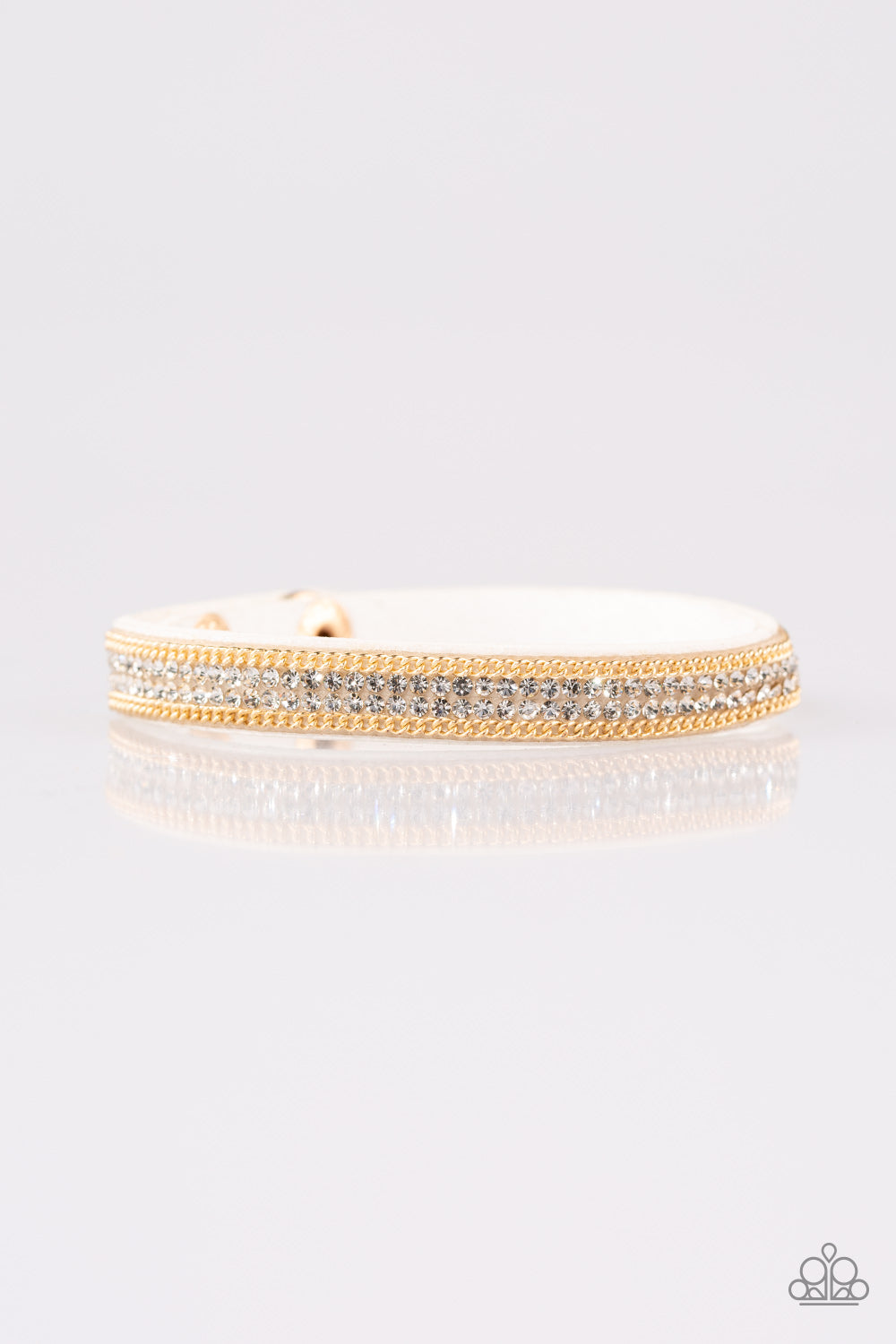 Babe Bling - White Leather Band Paparazzi