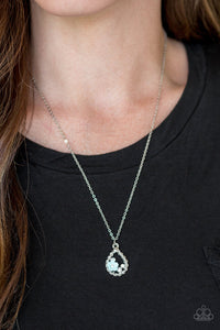 Serene Spring Showers - Blue Flower Necklace