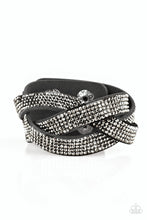Load image into Gallery viewer, Nice Girls Finish Last - Black Leather Bracelet Paparazzi

