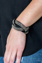 Load image into Gallery viewer, Nice Girls Finish Last - Black Leather Bracelet Paparazzi
