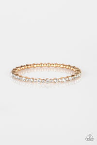 Paparazzi Seven Figure Fabulous - Gold Bangle