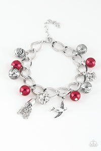 Lady Love Dove - Red Bracelet Paparazzi