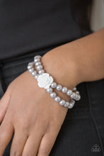 Load image into Gallery viewer, Posh and Posy - Silver Floral Bracelet Paparazzi
