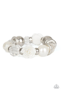 Paparazzi Here I Am - White Pearl Bracelet