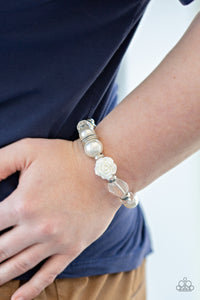 Paparazzi Here I Am - White Pearl Bracelet