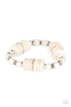 Load image into Gallery viewer, Sagebrush Serenade - White Stone Bracelet Paparazzi
