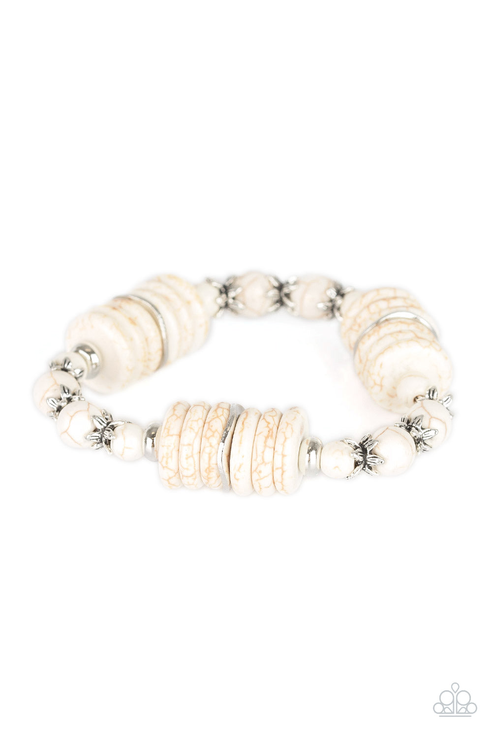 Sagebrush Serenade - White Stone Bracelet Paparazzi