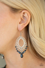 Load image into Gallery viewer, Paparazzi Just Say NOIR - Blue Earring
