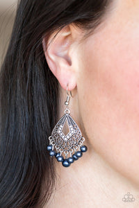 Gracefully Gatsby - Blue Earring Paparazzi