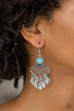 Load image into Gallery viewer, A Bit On The Wildside - Blue Stone Earring Paparazzi
