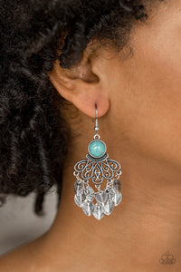 A Bit On The Wildside - Blue Stone Earring Paparazzi