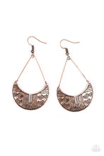 Load image into Gallery viewer, Trading Post Trending - Copper Earring Paparazzi
