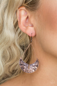 Trading Post Trending - Copper Earring Paparazzi