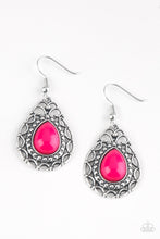 Load image into Gallery viewer, Flirty Finesse - Pink Earring Paparazzi
