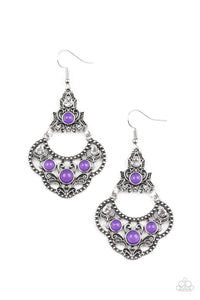 Garden State Glow - Purple Earring Paparazzi