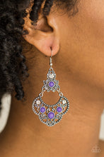 Load image into Gallery viewer, Garden State Glow - Purple Earring Paparazzi
