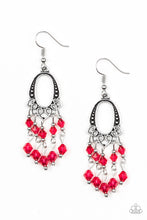 Load image into Gallery viewer, Not The Only Fish In The Sea - Red Earring Paparazzi
