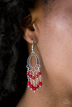 Load image into Gallery viewer, Not The Only Fish In The Sea - Red Earring Paparazzi
