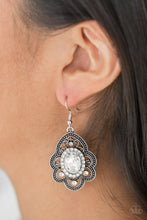 Load image into Gallery viewer, Reign Supreme - White Rhinestone Earring Paparazzi
