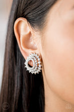 Load image into Gallery viewer, Buckingham Beauty - White Clip-On Earring Paparazzi
