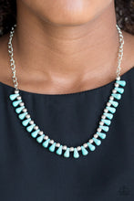 Load image into Gallery viewer, Extinct Species - Blue Turquoise Necklace Paparazzi
