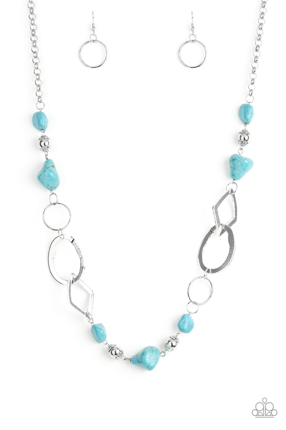 Thats TERRA-ific! - Blue Turquoise Necklace Paparazzi
